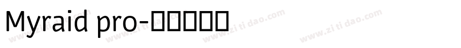 Myraid pro字体转换